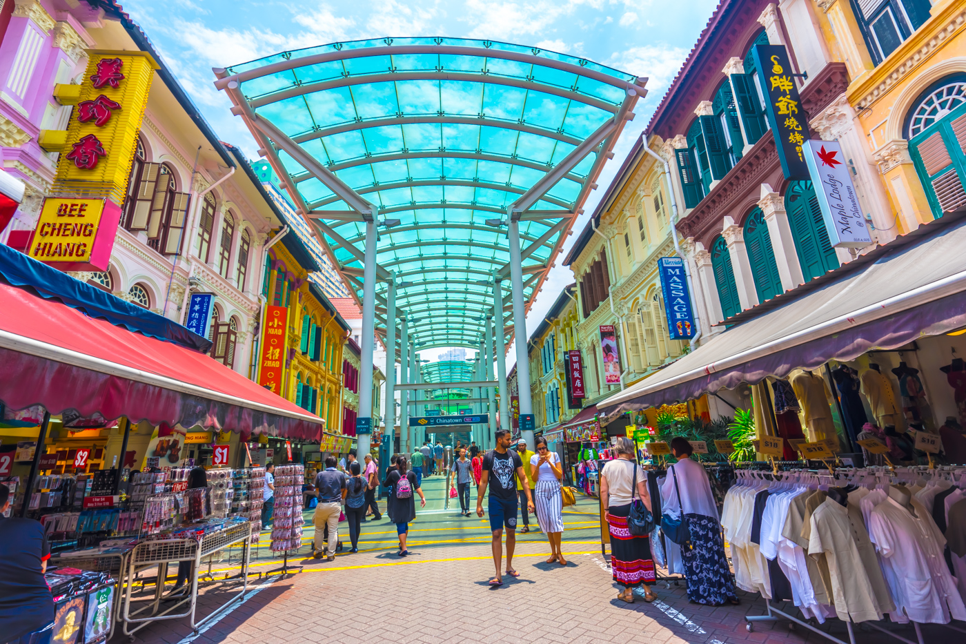 シンガポールのカラフルでかわいい街並み フォートラベル