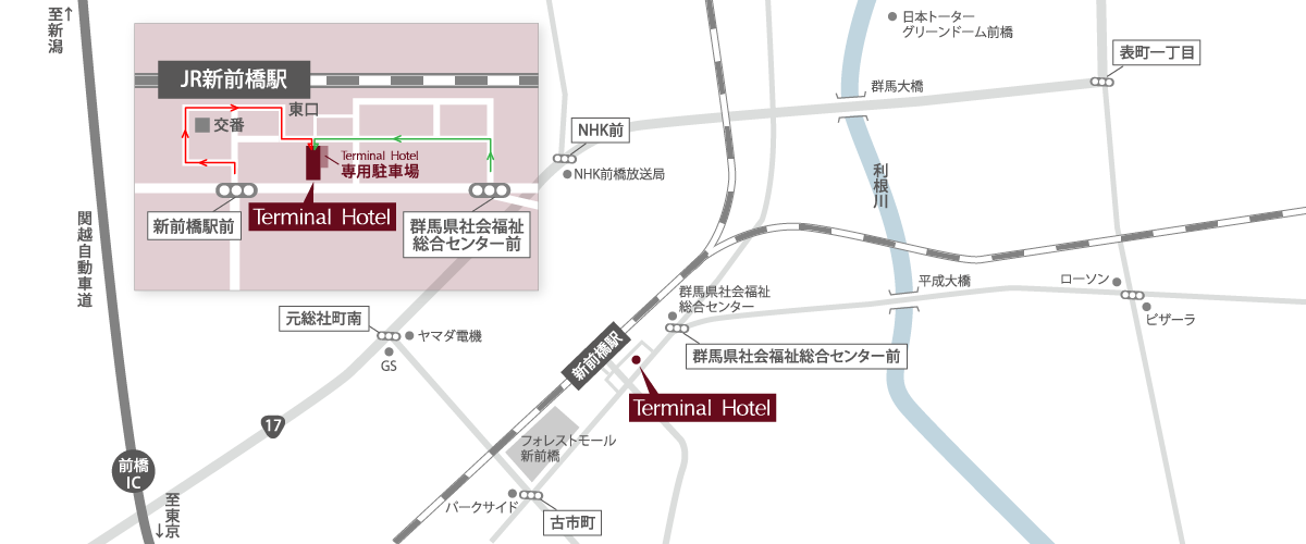 新前橋駅 群馬県前橋市 駅・路線から地図を検索マピオン