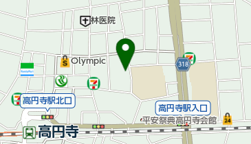全体マップ 北口高円寺 寺めぐり