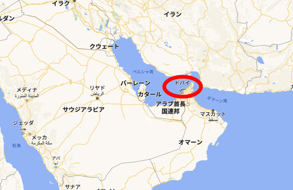 地図から見る ドバイ観光のオススメ