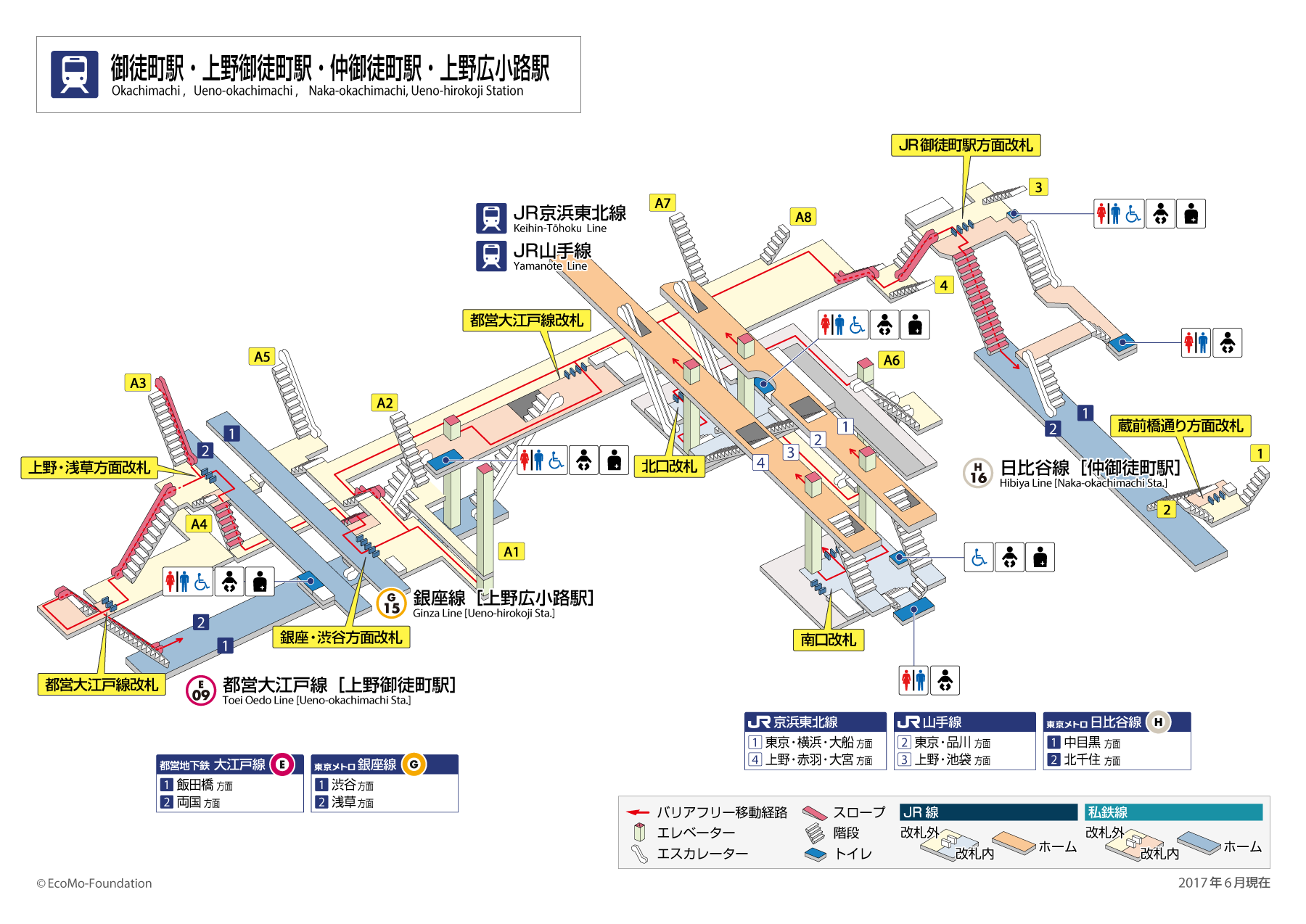上野駅、どの改札から出れば最短？ 不忍口、中央改札、公園改札を解説 -