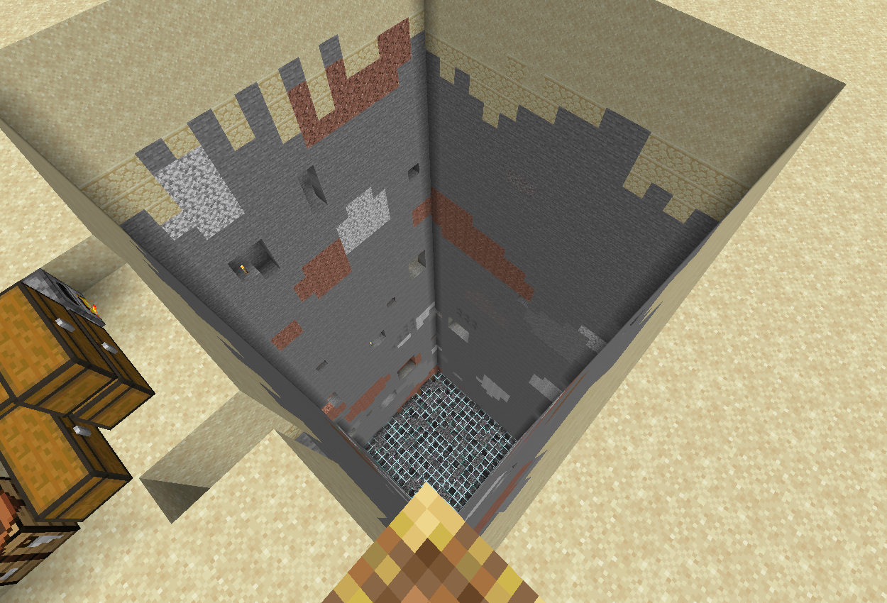 露天掘りやってみます – マイクラ初心者が行く