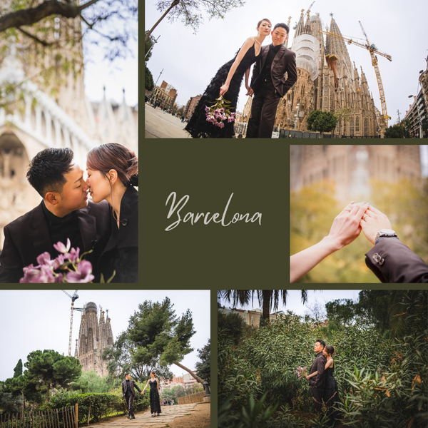 スペイン，バルセロナ – 2021年7月22日：ラ・サグラダ・ファミリア大聖堂から離れた空撮、バルセロナでの晴れた夜、スペイン – 引き戻す、ドローン