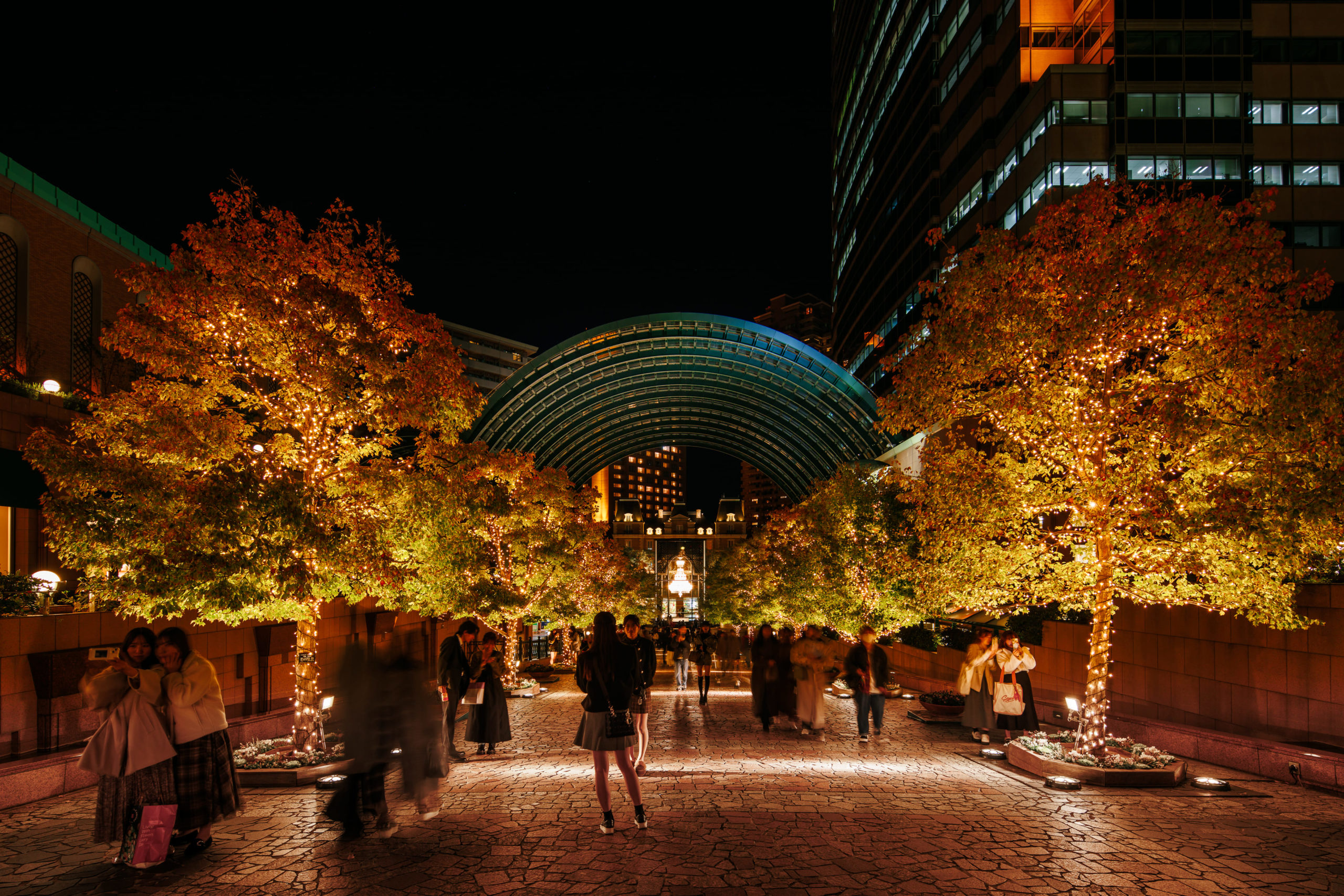 恵比寿ガーデンプレイス イルミネーション2021WORKS株式会社グリーンディスプレイ植物を用いてオフィスや商空間をグリーン溢れる空間にデザイン