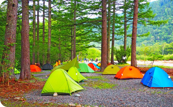 上高地の呼吸を感じる小梨平キャンプ場