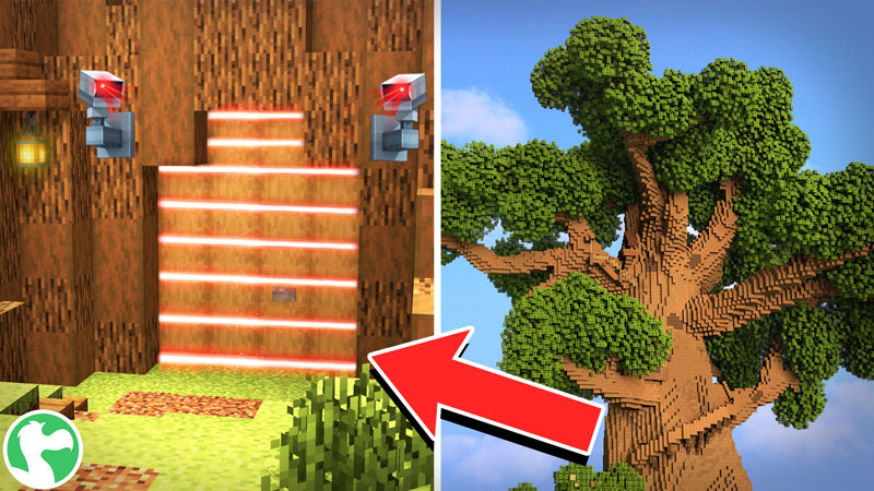 ツリー ハウスの秘密基地Minecraft