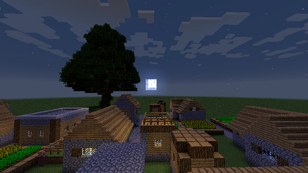 マインクラフト 木をくり抜いて大きめのツリーハウスを作ってみた 作り方あります-