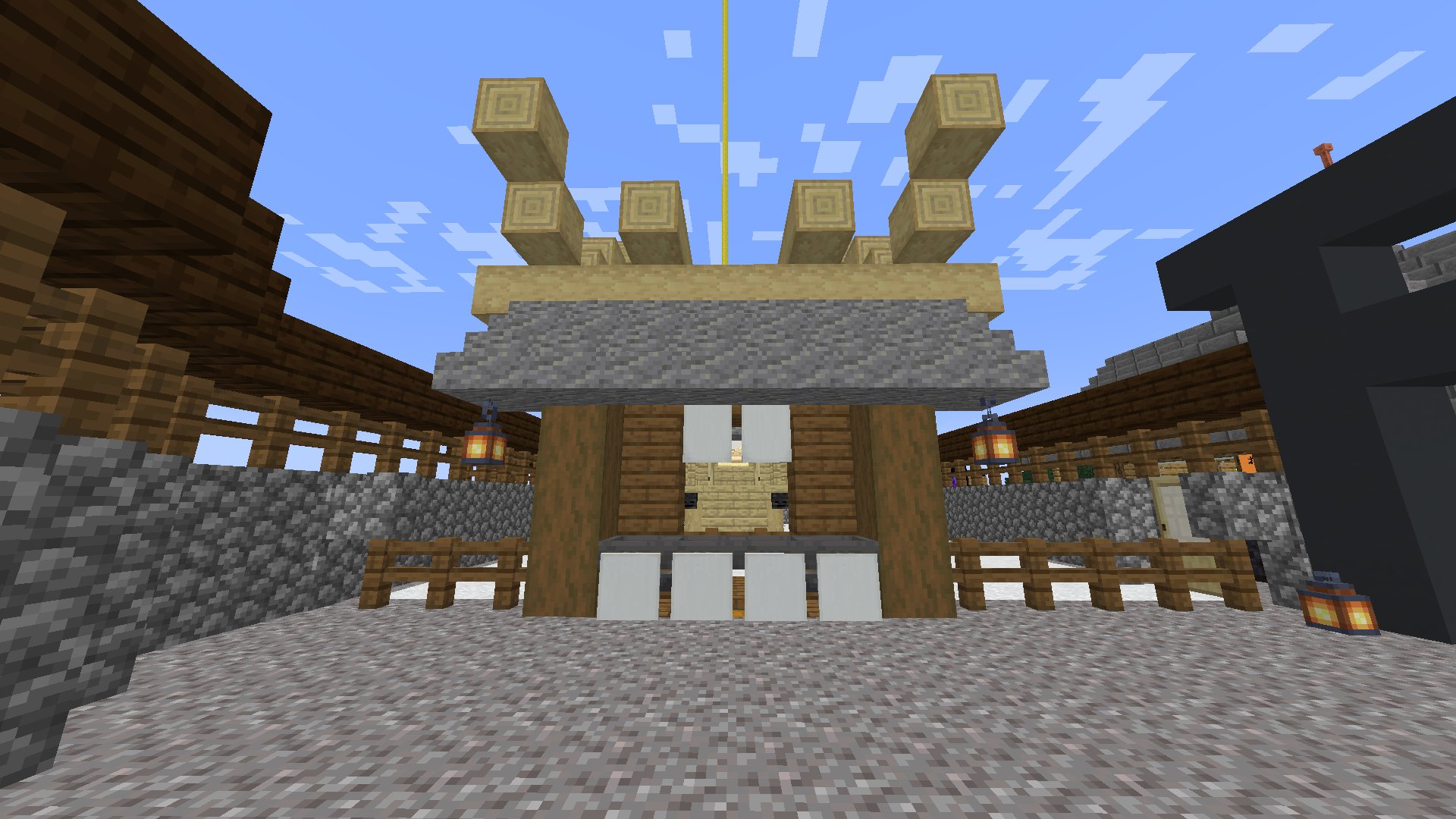 マイクラ 謹賀新年！神社をつくってみた！～今年の抱負も考えます！～ - すろーのマイクラ日記