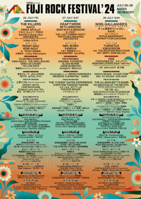 フジロック2024が開幕、Amazon Primeで独占ライブ配信も！ タイムテーブルと注目のアーティストをガイドVogue Japan