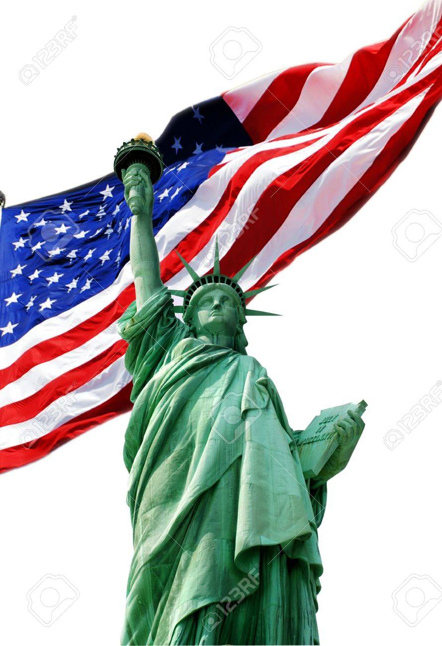 ニューヨークの街並みと星条旗 写真素材5991066- フォトライブラリ