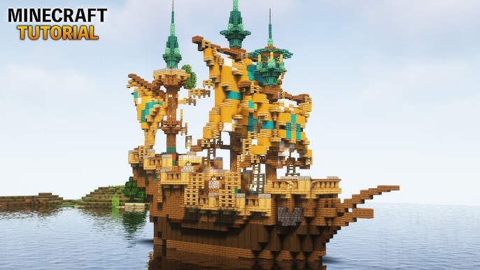 マイクラで船を作って海に出よう〜砂漠の村発見 - 定年クラフト