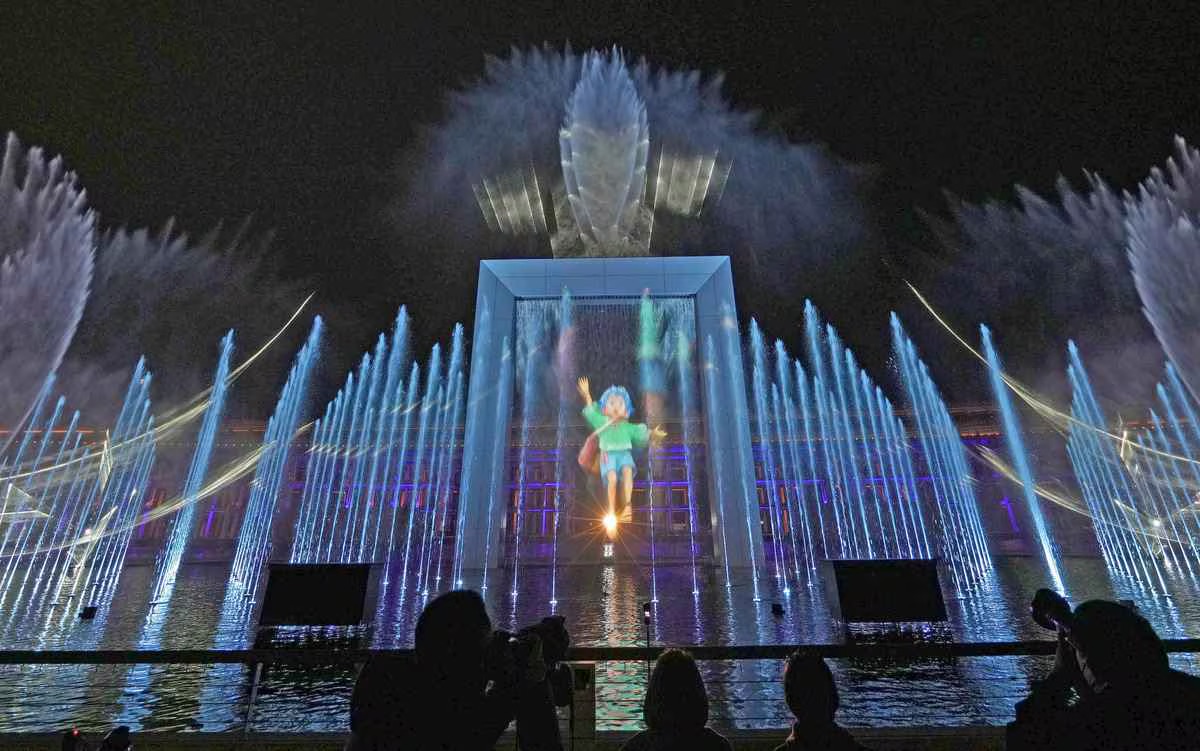 水と空気のスペクタクルショー 「アオと夜の虹のパレード」EXPO 2025