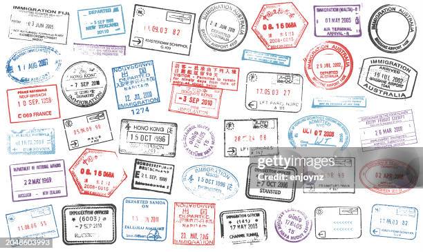 パスポートのスタンプ 世界各国のコレクションあおいとりっぷ