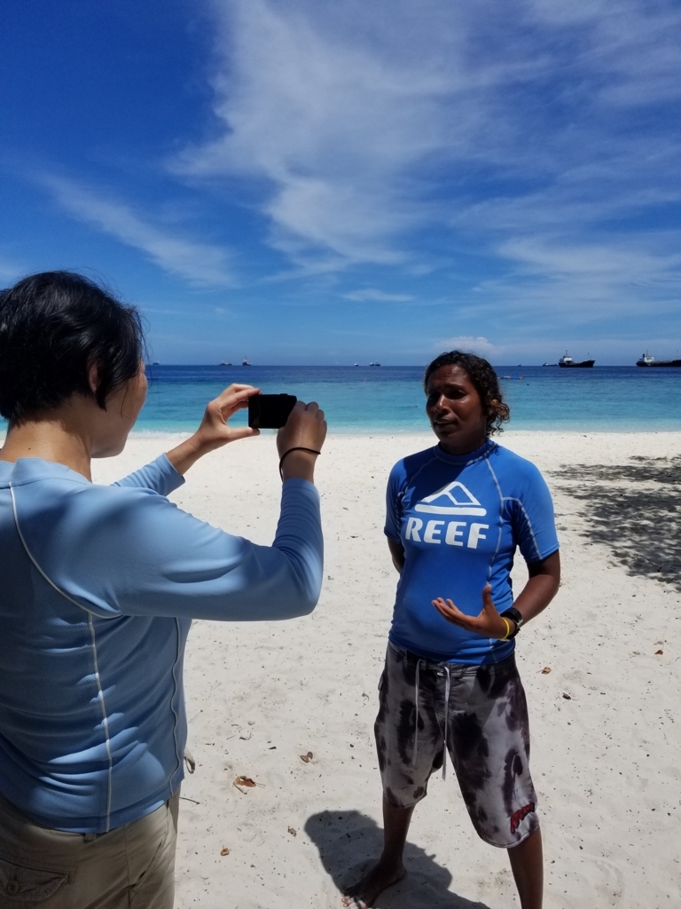 再びモルディヴへ９ シュノーケルの時の服装: リタイア夫と空の旅、海の旅、二人旅