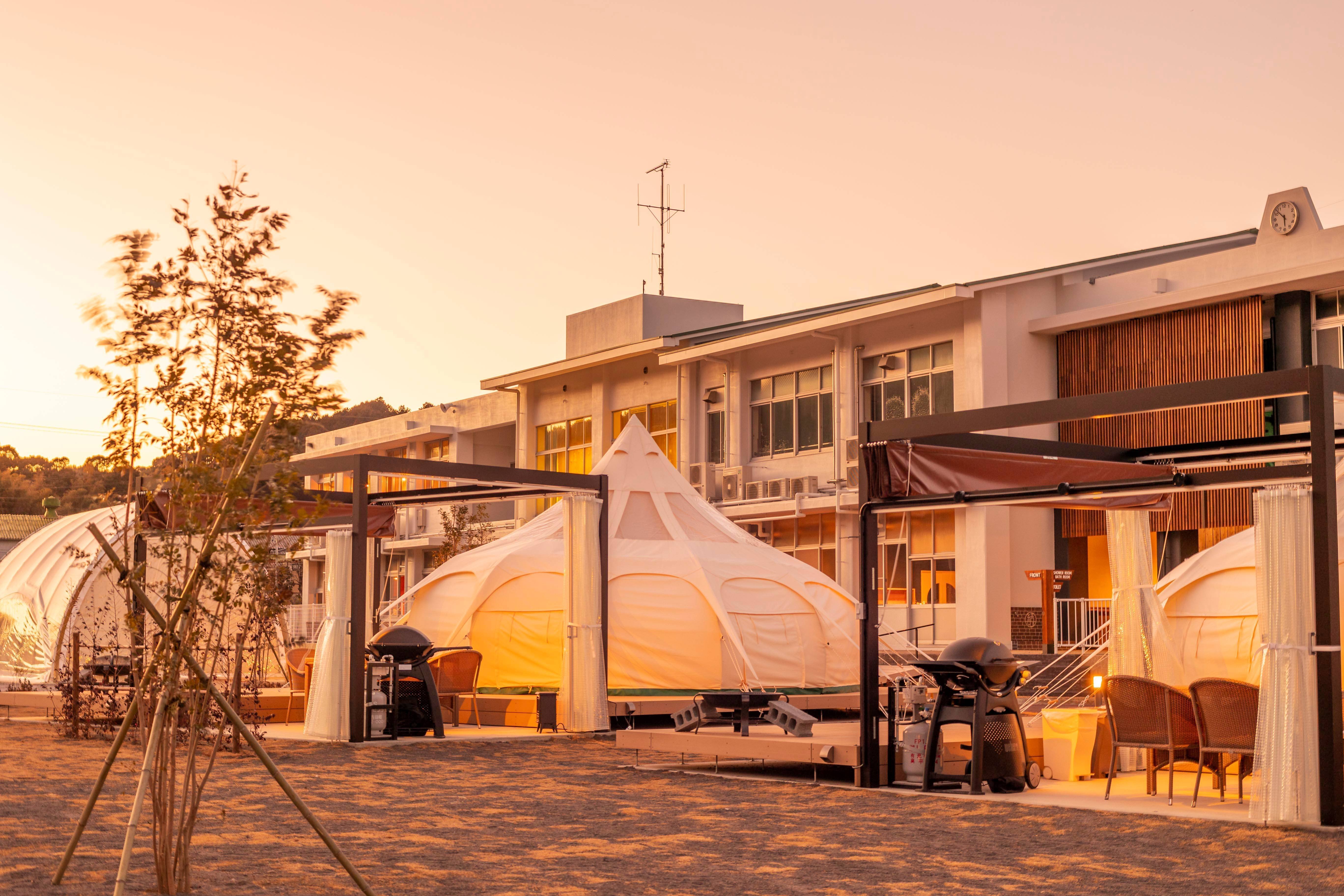 Glamping＆Port 結グランピング&ポート結廃校グランピング楽天トラベルキャンプ