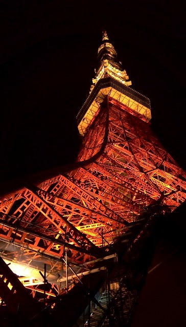 357 東京タワー 下から Stock