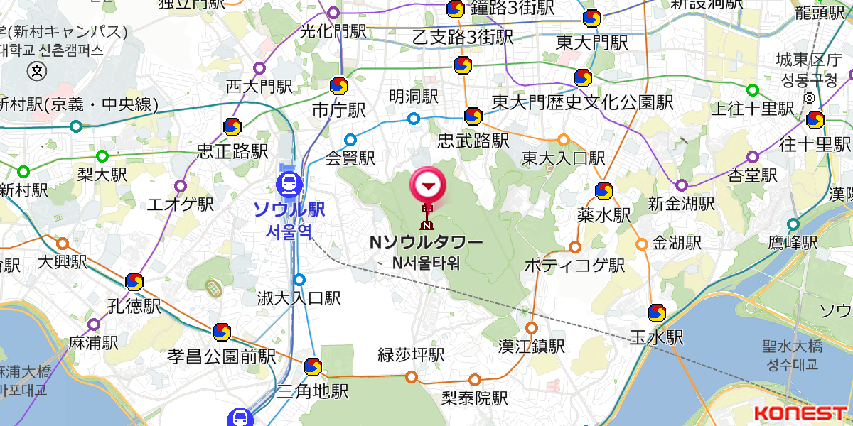 韓国 Nソウルタワーはソウルの人気スポット！南京錠で愛を誓うパワースポットやライトアップも