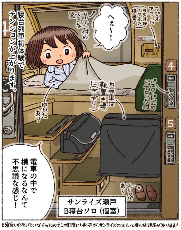 乗り鉄旅 乗車記 サンライズ出雲 部屋写真 きっぷ予約