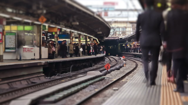 冬, 降雪, 鉄道, 電車,