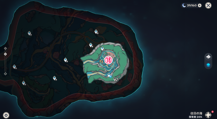 原神：Ver.4.6 ノストイ地区・往日の海の豪華な宝箱の場所隠し宝箱・採掘宝箱の場所など 探索度上げ: こつこつトロフィーコンプ