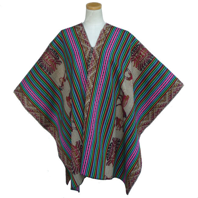 ペルー アルパカポンチョ