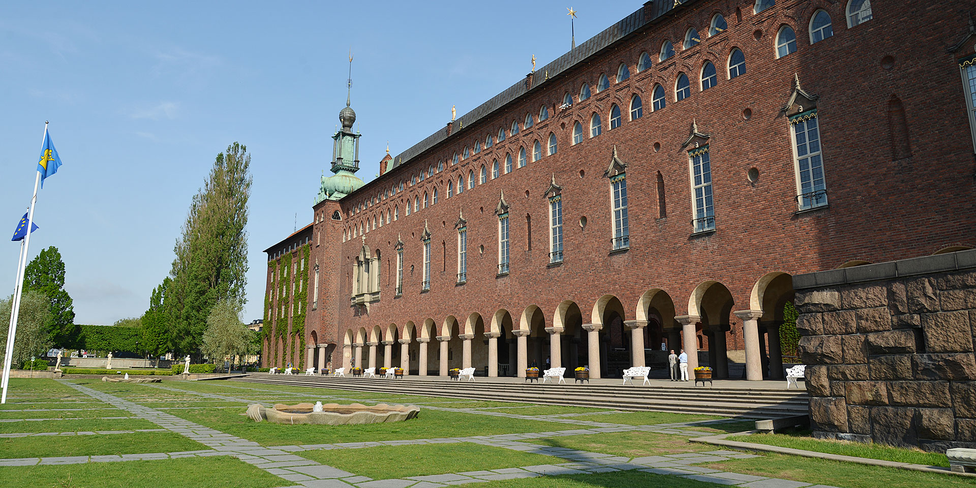 北欧フィーカスウェーデン・ストックホルムの旅ストックホルムへ、もう一度。ストックホルム市庁舎の塔。Scandinavian fika