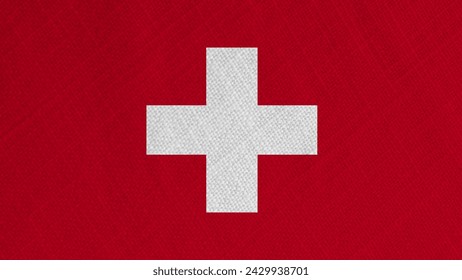 スイスの旗を振る小さな14X21CM手