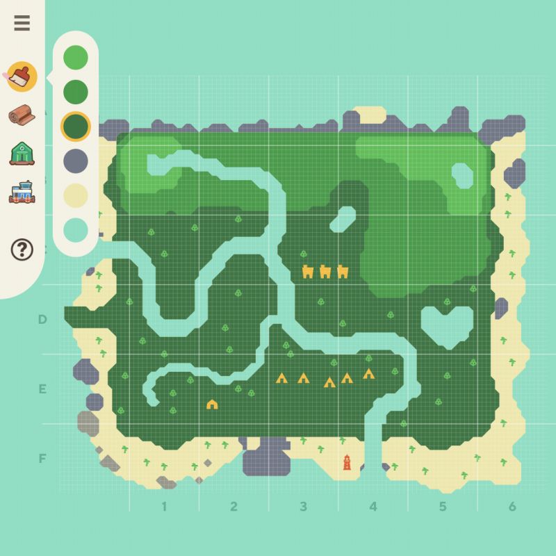 自然豊かな島の入り口の作り方 － あつ森島クリ