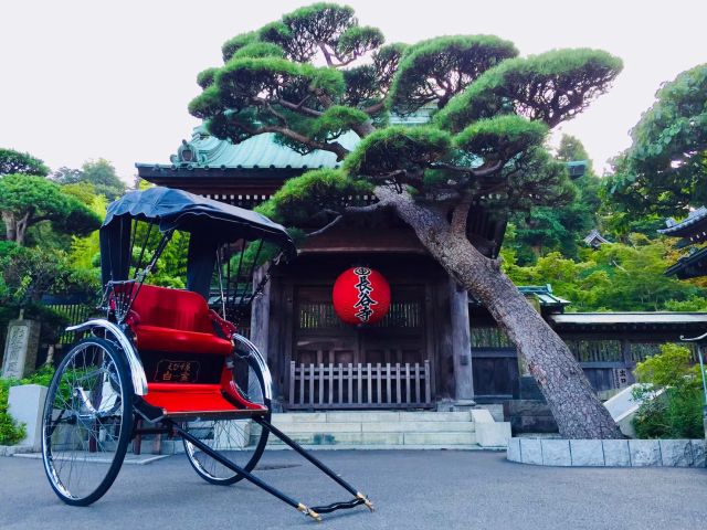 人力車貸し切り30分 鎌倉の歴史と自然の中で～鎌倉趣の旅コース - 神奈川
