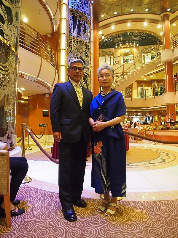 ダイヤモンドプリンセスDay8-4２回目のフォーマルの格好東京Days ５０代オヤジの日常