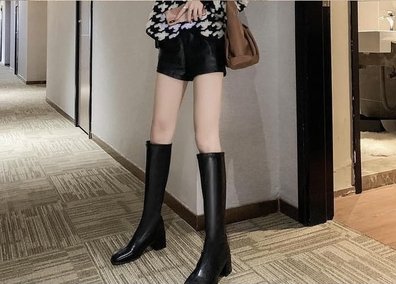 こういうオーバーニットにロングブーツって可愛いよね😭💓 nugu韓国ファッション韓国通販gleymTikTok