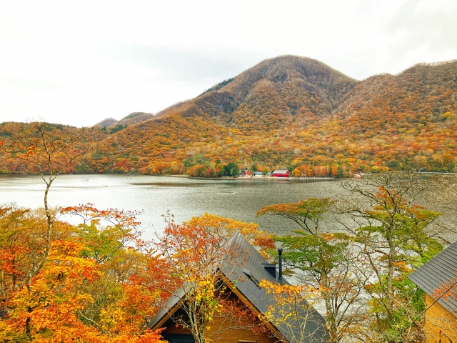 赤城山が見える景色、台風21号が接近した朝に 2017年10月 - こつなぎの写真ノート