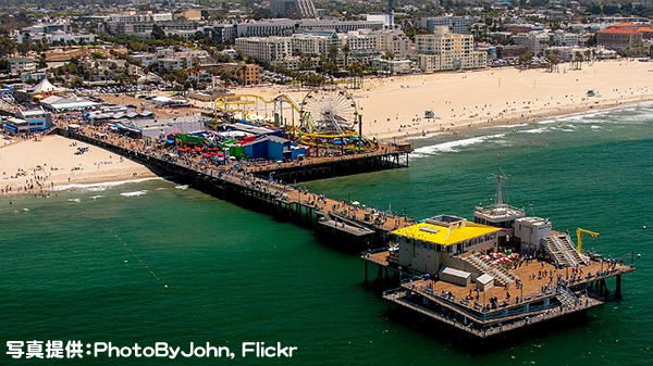 サンタ・モニカ・ピアのルート66の終着点