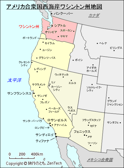 ワシントン州地図 8