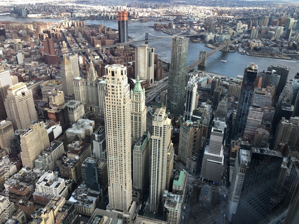 絵画 アメリカ 風景画 街並みニューヨークの風景 インテリアアート額付き