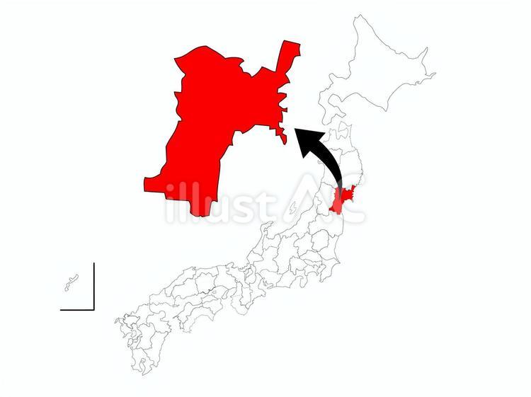 宮城県の地図イラスト フリー素材 を無料ダウンロード