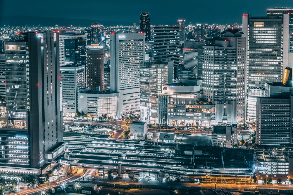 夜景撮影記 － 大阪駅前第三ビル展望フロア－ -