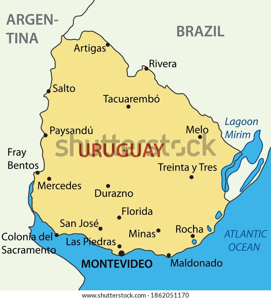 地図ウルグアイ