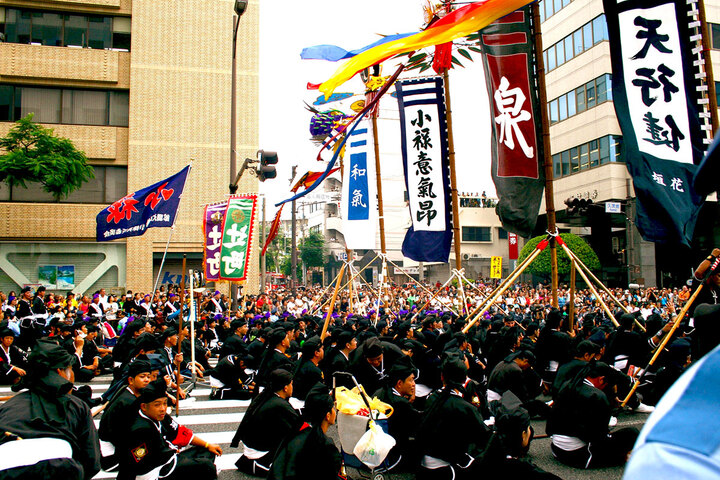 旗頭行列@那覇大綱挽まつり：南の島旅