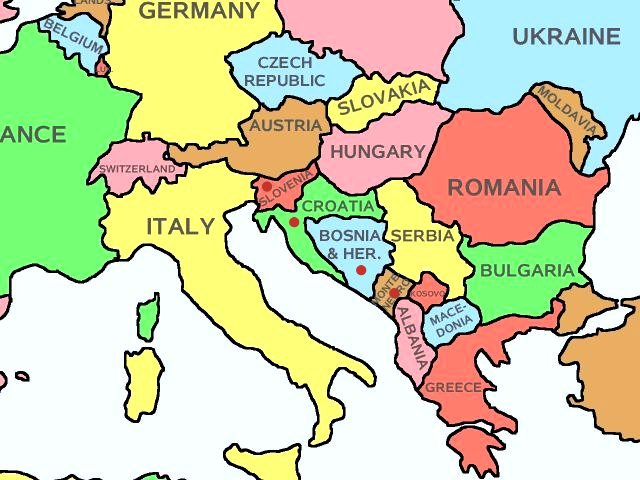クロアチア地図 Croatia Map