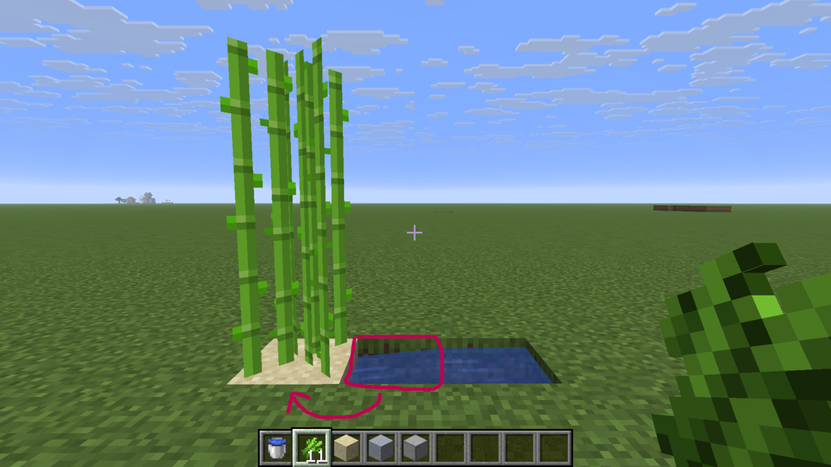 マイクラPE サトウキビ自動収穫システムの作り方を解説！ゲーム攻略のるつぼ