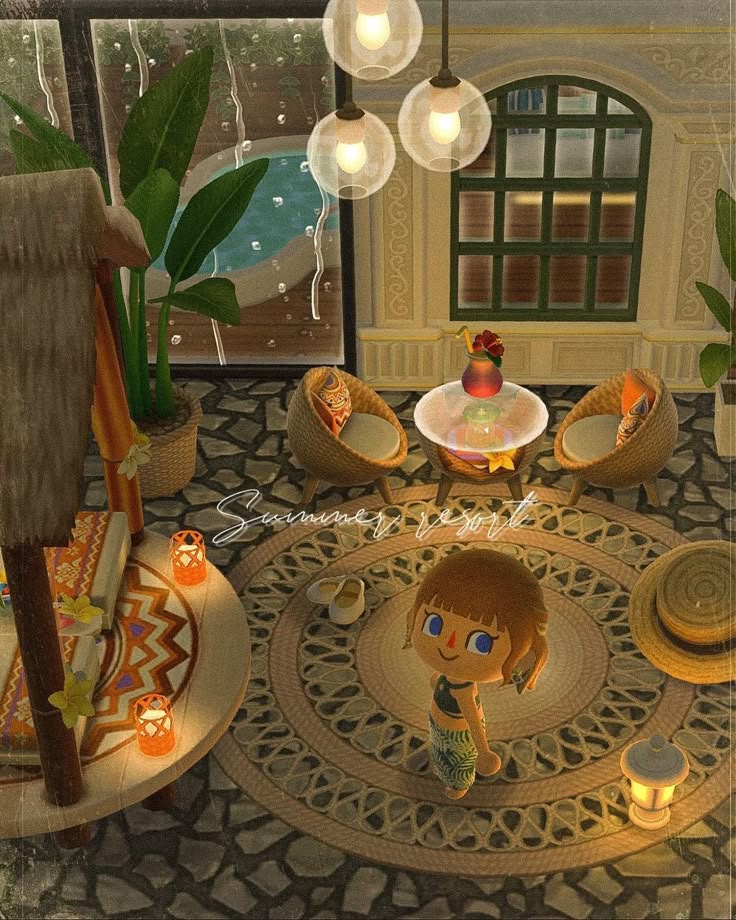 ポケ森Vlogvlo.1 -グルミンとポンチョの夏の日- TikTok LIVE見てくださった皆様ありがとうございます！その時リクエストしていただいたシーグラス家具を使って作ったコテージレイアウトです🌿💭 またレイアウトLIVEよかったら遊びにいらしてください🌼ポケ森どうぶつの森おすすめanimalcrossingpocketcampanimalcrossing