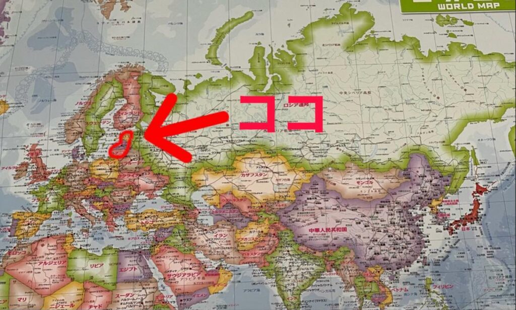 バルト三国の地図－エストニアの旅行地図: 地図と鉄道のブログ