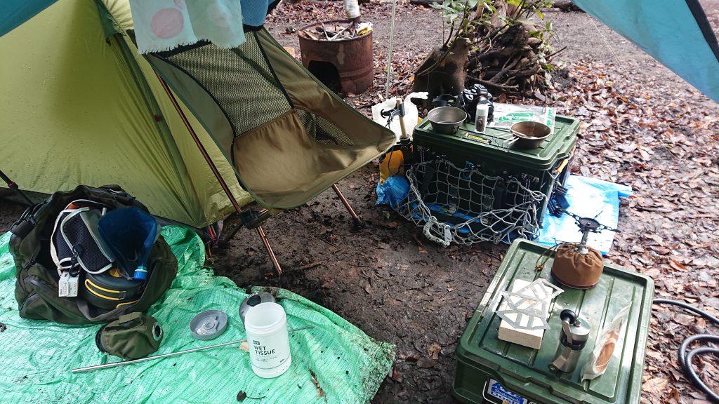 薪が使い放題！横浜市のキャンプ場「自然館泉ベリーキャンプ場」バイク乗りの絵日記