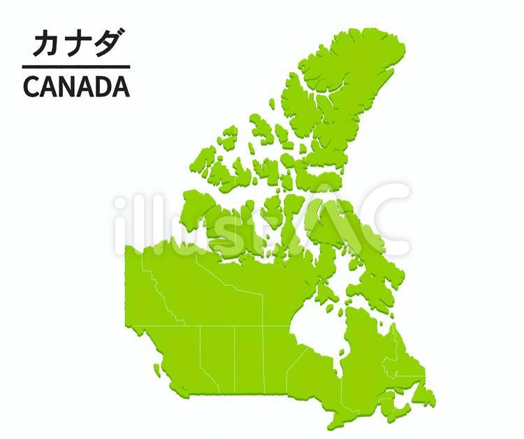 カナダ 地図のイラスト素材 - PIXTA