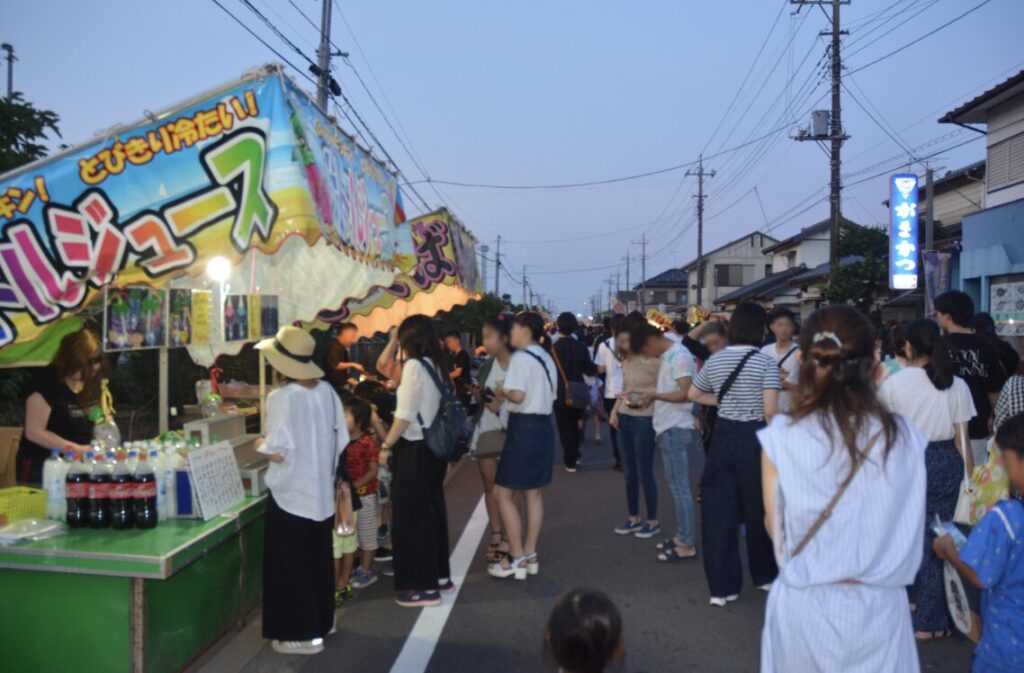 水郷おみがわ花火大会 駐車場案内・写真水郷のとりやさん