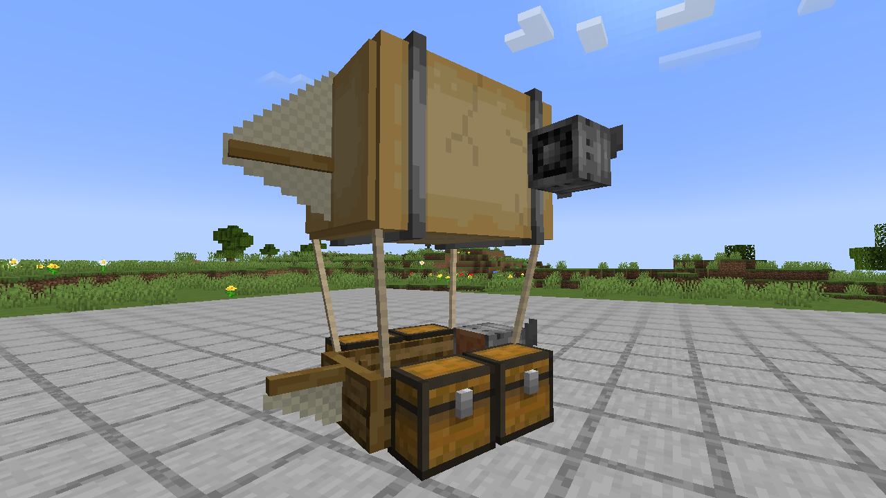 まるでドローン!? 空飛ぶトロッコの作り方 マイクラ統合版1.20