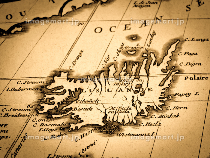 アイスランド地図ベクトル