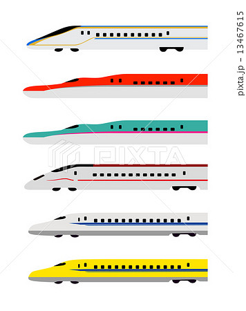 新幹線のかわいい手書きイラスト無料フリー素材まとめ - ONWAイラスト