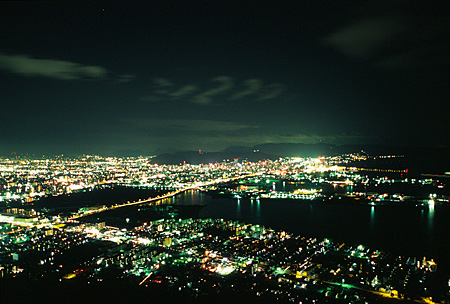 屋島 獅子の霊巌展望台 香川県高松市の夜景
